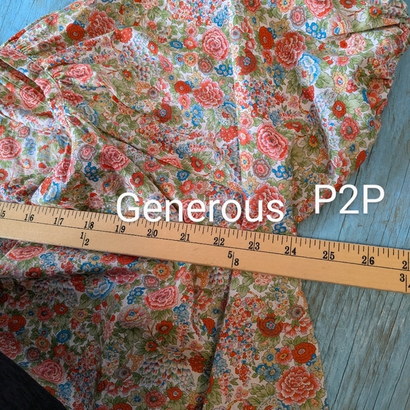 Roller Rabbit Floral Multicolor Top - Picture 10 of 12
